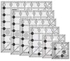 Creative Grids - 6 Square Quilt Rulers - 2.5", 3.5", 4.5", 5.5", 6.5", 7.5"